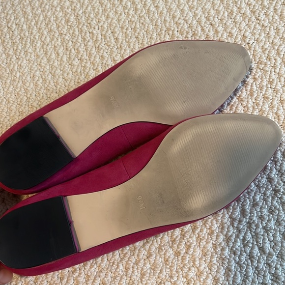 Talbots Raspberry Pink Pointed Toe Ballet Flats - Picture 4 of 5